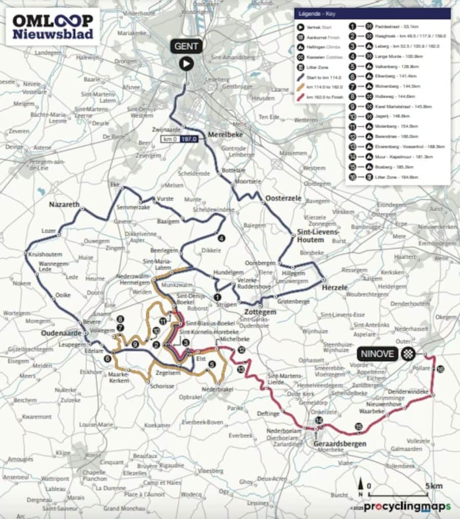 Dónde ver la clásica Omloop Het Nieuwsblad 2025