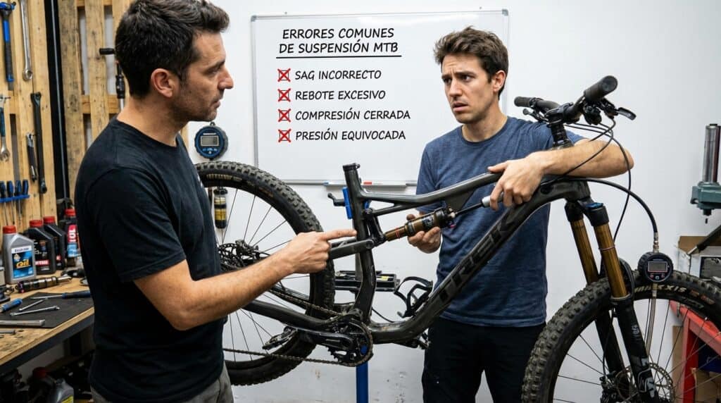 Evita estos errores comunes en la configuración de la suspensión de tu MTB