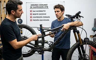 Evita estos errores comunes en la configuración de la suspensión de tu MTB