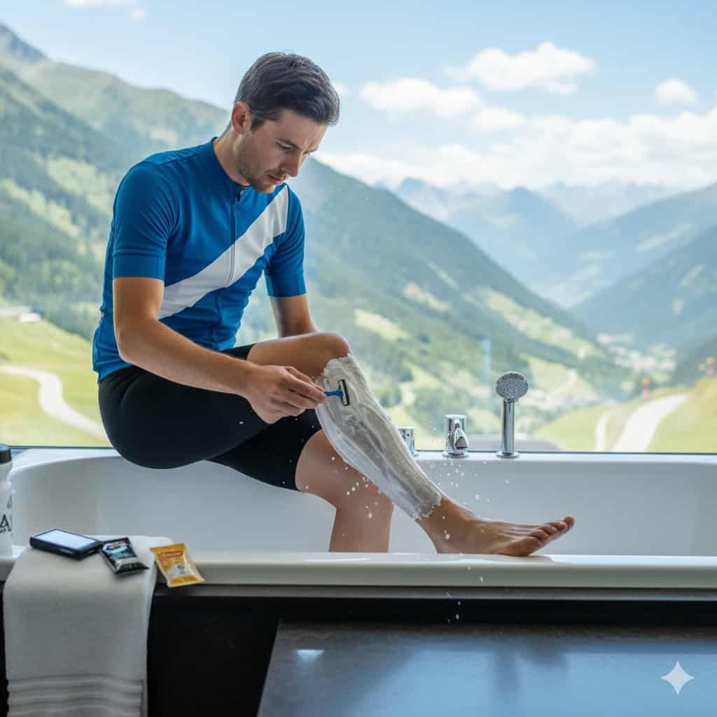 Por qué los ciclistas se depilan las piernas