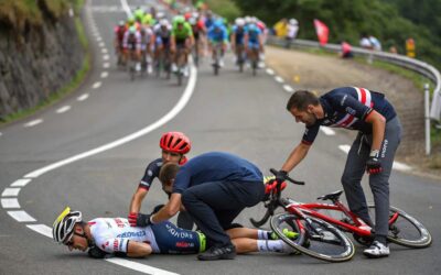 accidente carrera ciclista 1