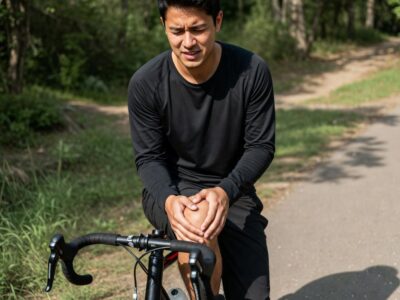 Dolor de rodilla al montar en bicicleta