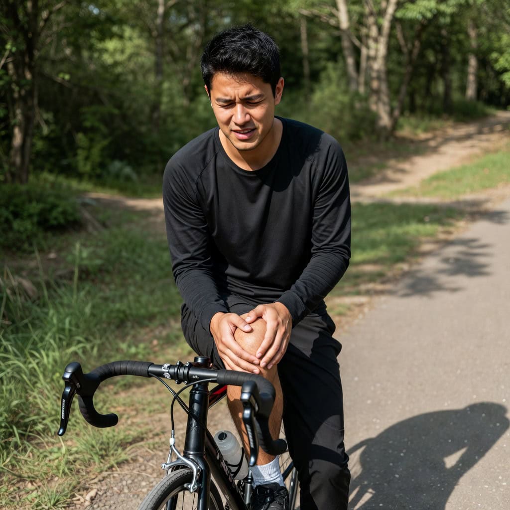 Dolor de rodilla al montar en bicicleta