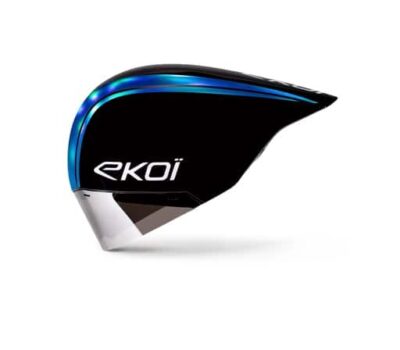 casco ekoi racing pure aero mirror cat2 negro holo azul