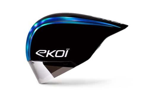 casco ekoi racing pure aero mirror cat2 negro holo azul