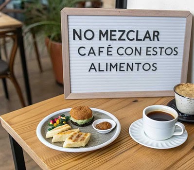 no mezclar caf con estos alimentos