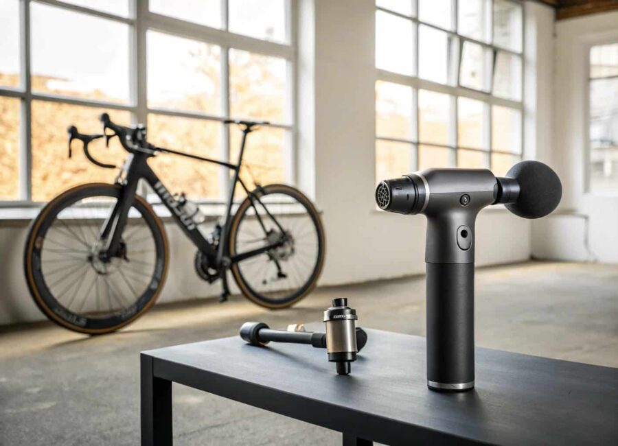 pistola masaje ciclismo