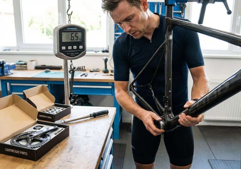 Reducir el peso de una bicicleta