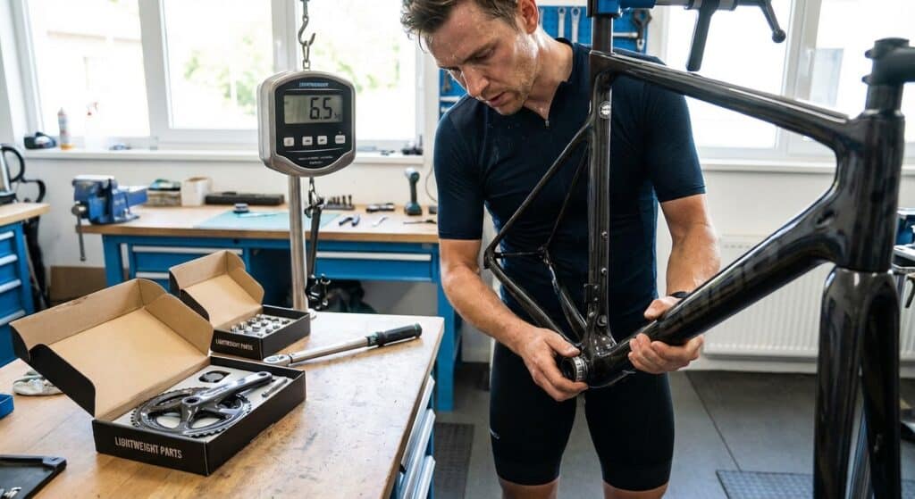 Reducir el peso de una bicicleta