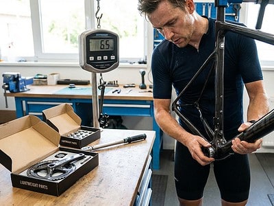 Reducir el peso de una bicicleta