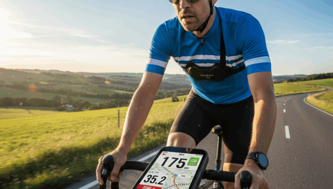 Frecuencia cardíaca en ciclistas