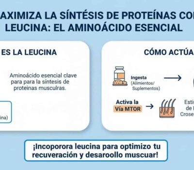 Maximiza la síntesis de proteínas con leucina: el aminoácido esencial
