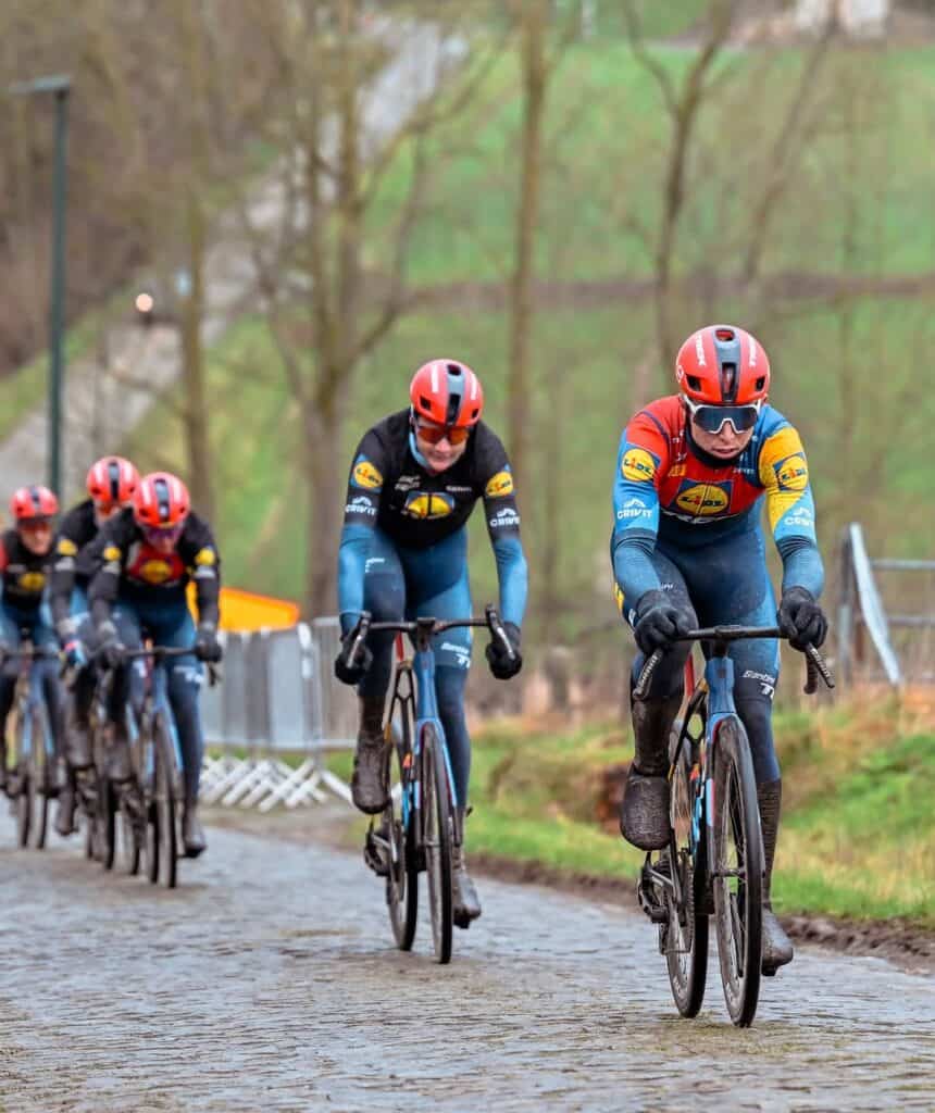 Lidl-Trek monta componentes de Gravel en las Clásicas de Pavés