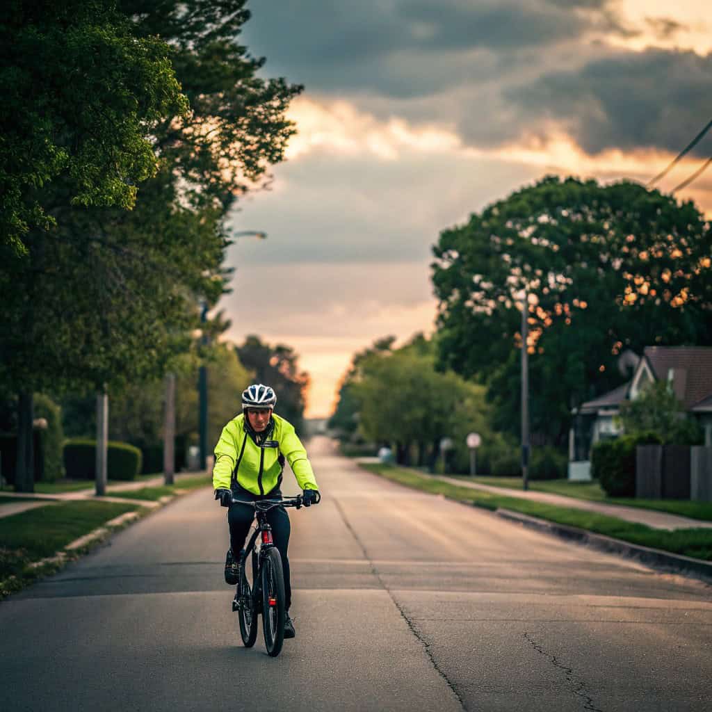 bajar en bicicleta