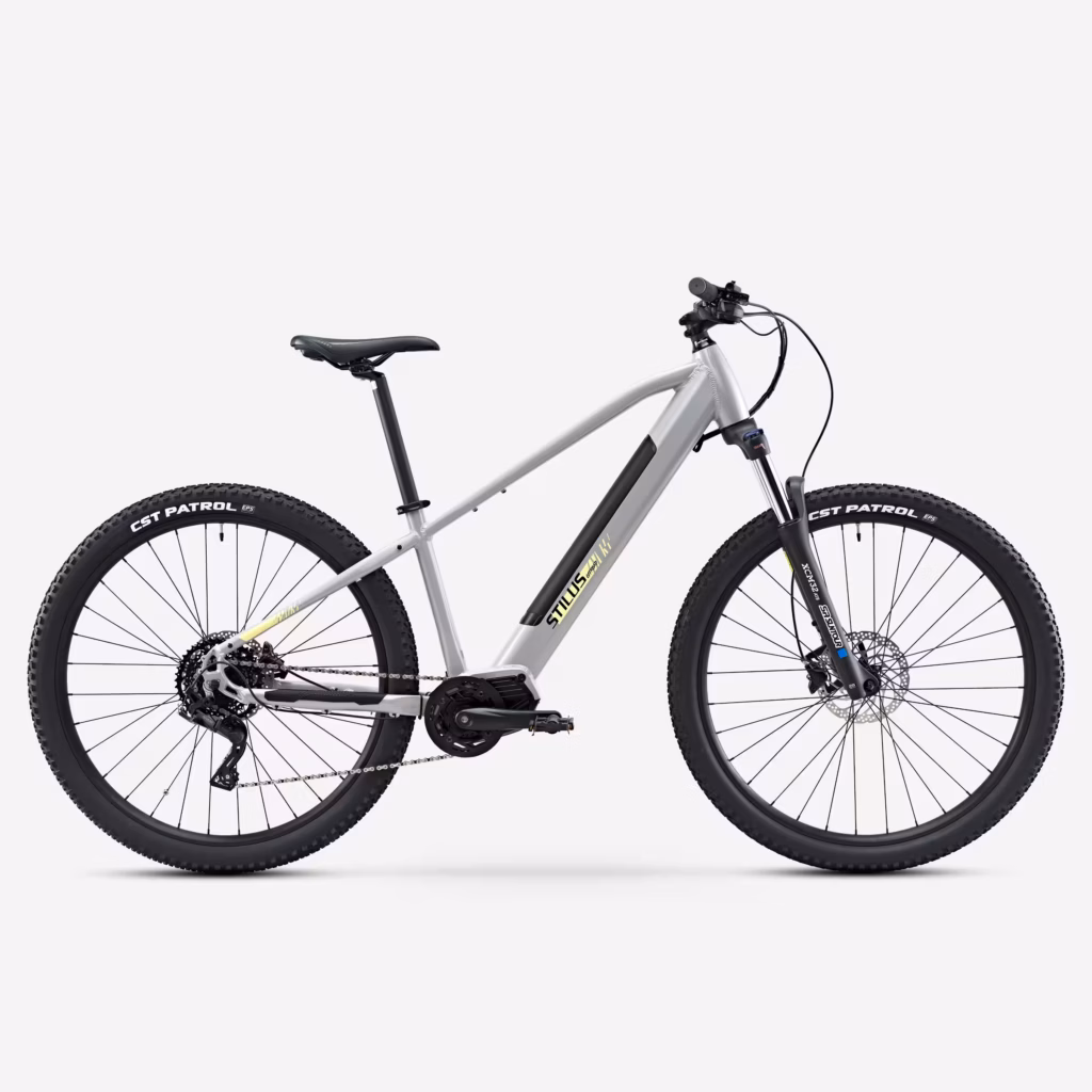bici mtb stilus off road gris claro electrica semirrigida