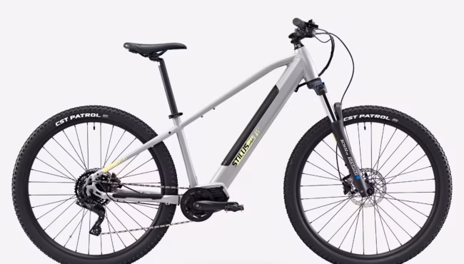 bici mtb stilus off road gris claro electrica semirrigida