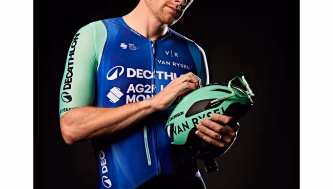 casco ciclismo carretera aero decathlon ag2r la mondiale rcr f mips team edition 3
