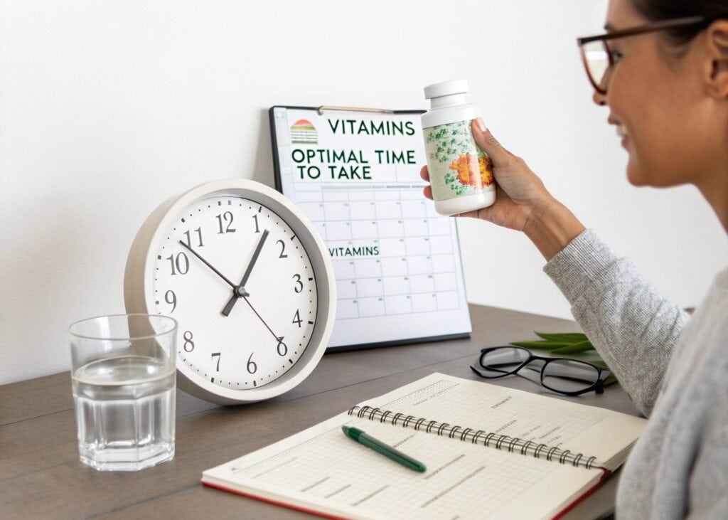 la mejor hora para tomar vitaminas