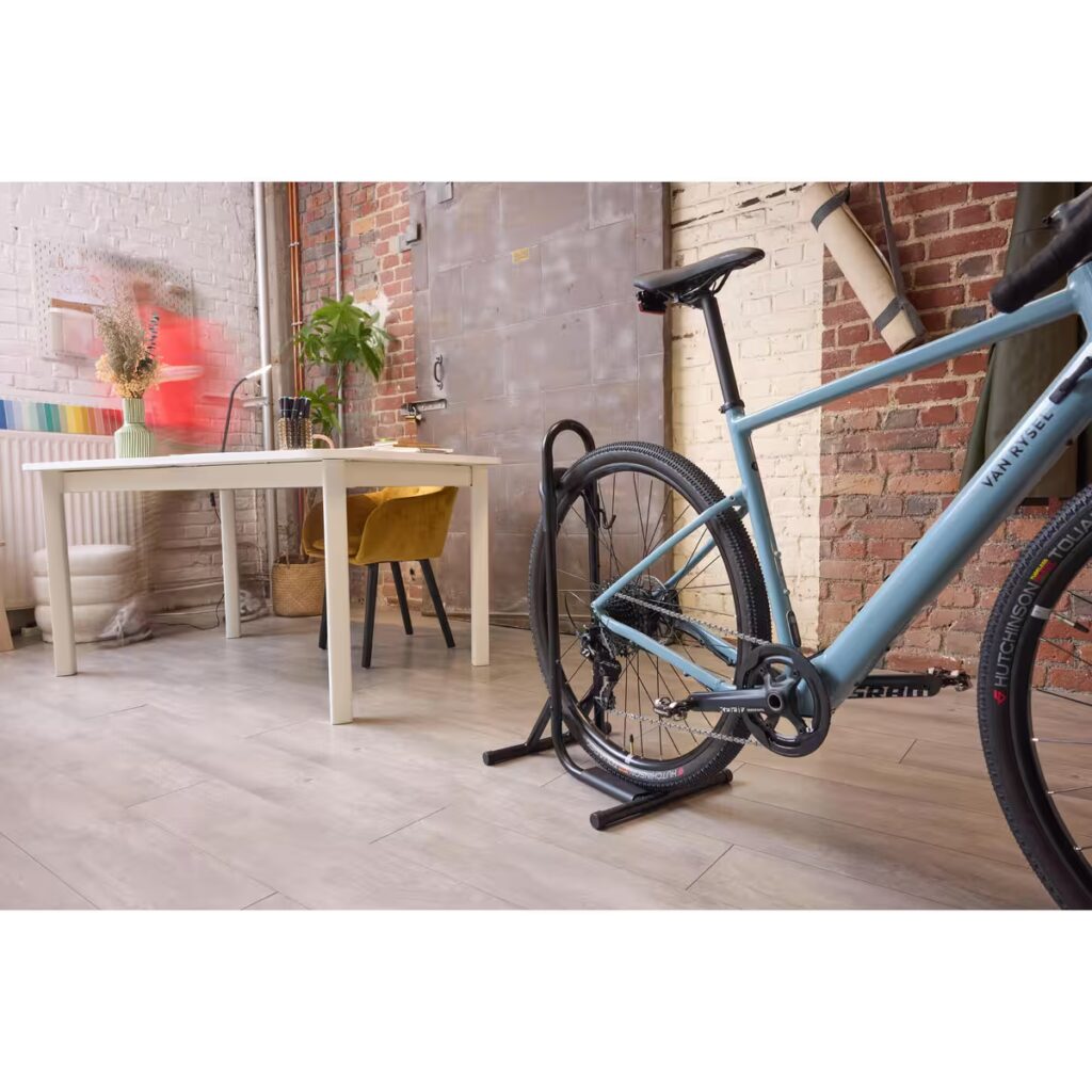 Soporte 1 Bicicleta Suelo Negro 2 En 1