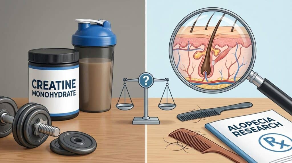 Creatina y alopecia