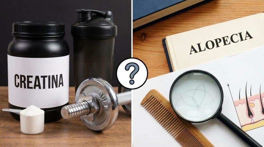Creatina y alopecia