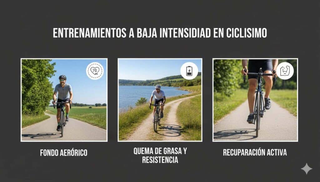 Entrenamientos a baja intensidad en ciclismo