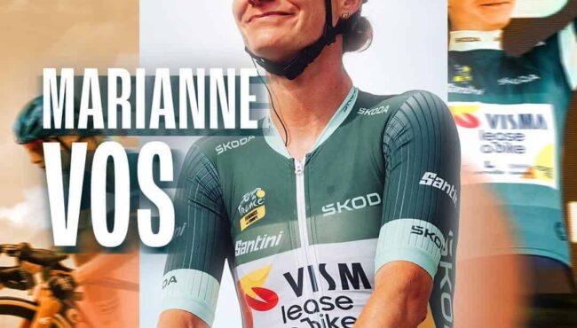 The Power of Orange brought us green. What an incredible week it has been Vive le Tour de France Femmes •••TDFF2024 teamvismaleaseabikewomen beyondvictory