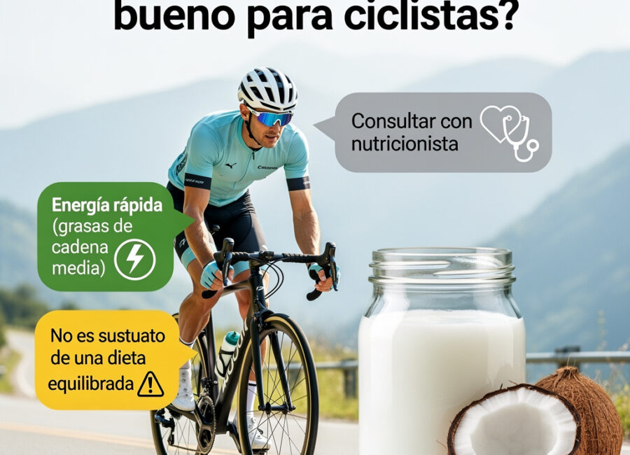 El aceite de coco es bueno para ciclistas