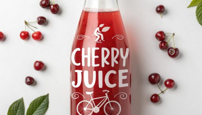 la bebida de moda en el ciclismo zumo de cereza