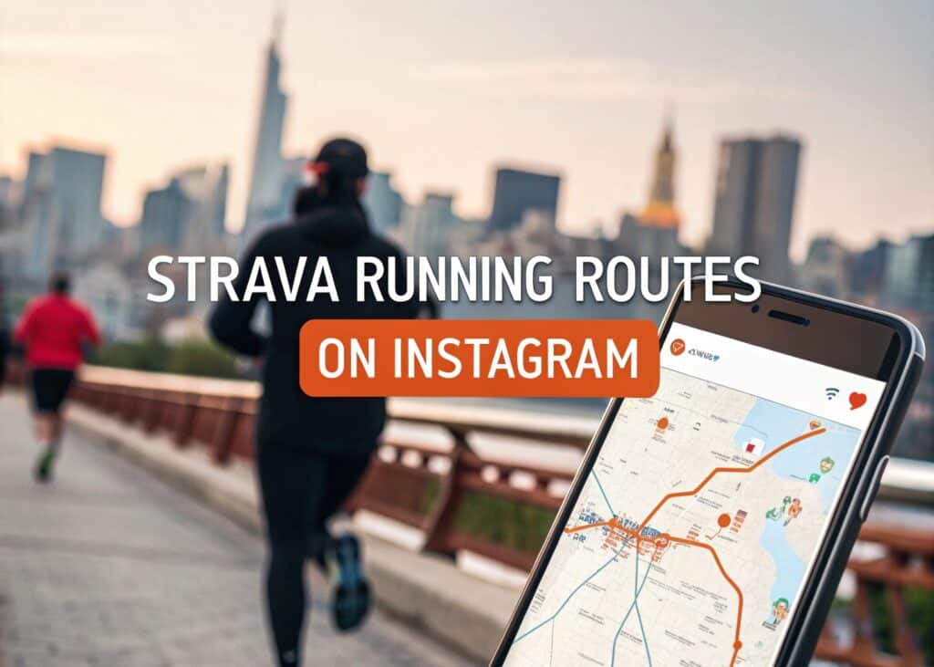 recorridos de Strava en Instagram