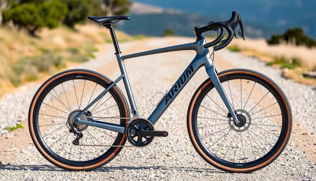 Bicicleta Aurum MANTO modelo 2025 en terreno gravel