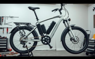 Bicicleta eléctrica limpia y bien mantenida para ilustrar el correcto mantenimiento de bicicleta eléctrica