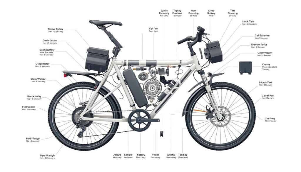 Componentes principales de una bicicleta eléctrica que requieren mantenimiento regular