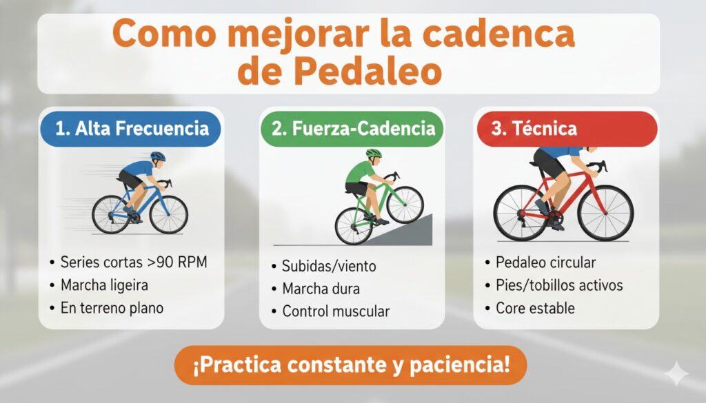 Como mejorar la cadencia de Pedaleo