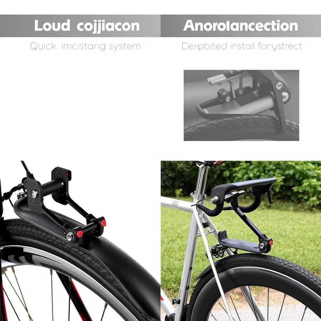 Guardabarros trasero con clip para bicicleta de carretera Guardabarros trasero con clip para bicicleta de carretera