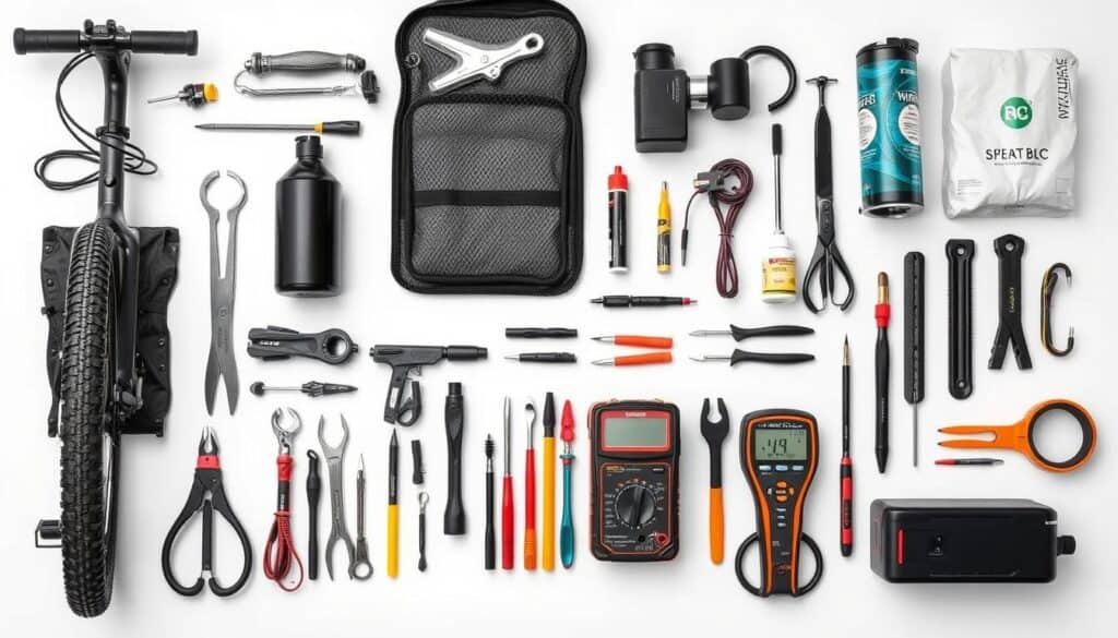 Kit completo de herramientas para el mantenimiento de bicicletas eléctricas