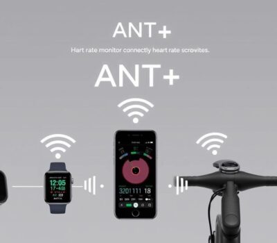 Tecnologia ANT en un pulsometro conectado a diferentes dispositivos deportivos