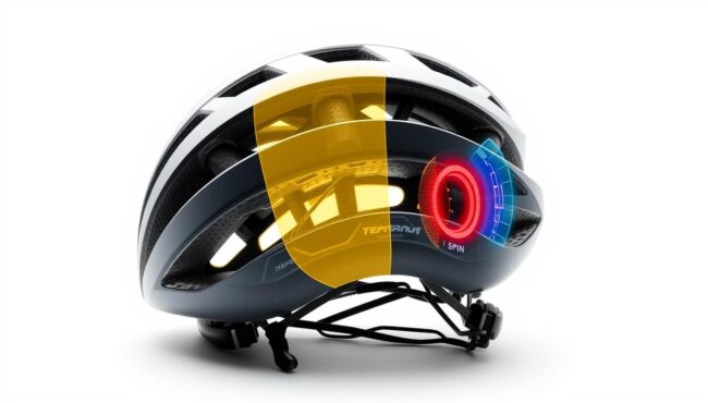 Tecnologias de seguridad MIPS y SPIN en cascos de ciclismo del Giro de Italia 2025