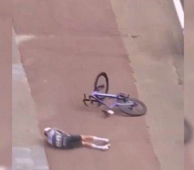 Tarjeta roja para el ciclista Oscar Riesebeek