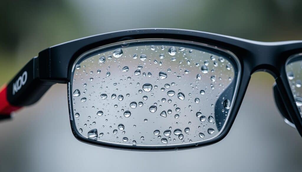 Gafas KOO después de uso intenso en condiciones de lluvia Gafas KOO después de uso intenso en condiciones de lluvia