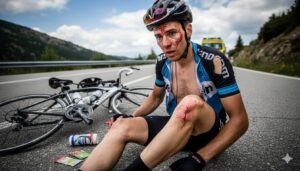 Como se debe curar a un ciclista después de una caída en bicicleta