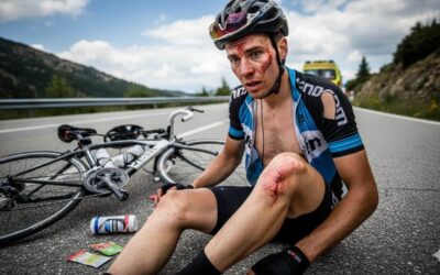 Como se debe curar a un ciclista después de una caída en bicicleta