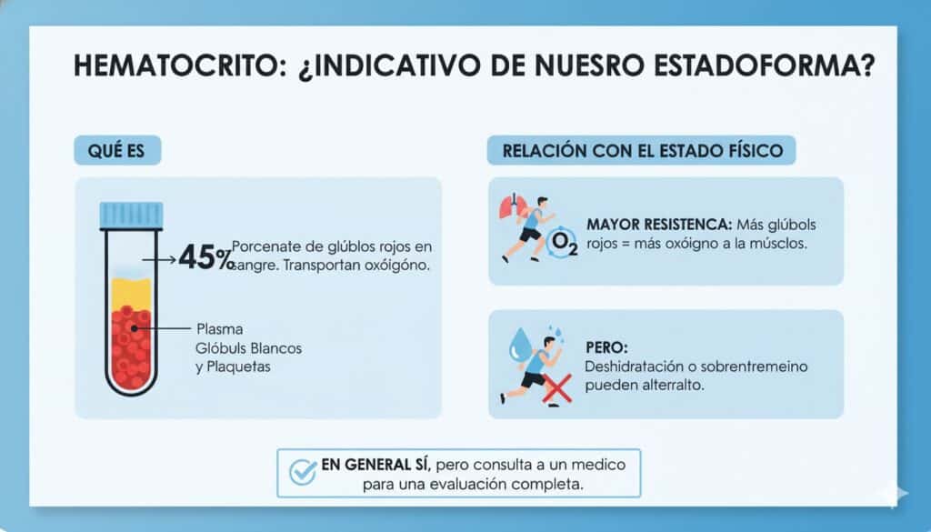 Hematocrito: ¿Indicativo de nuestro estado de forma?