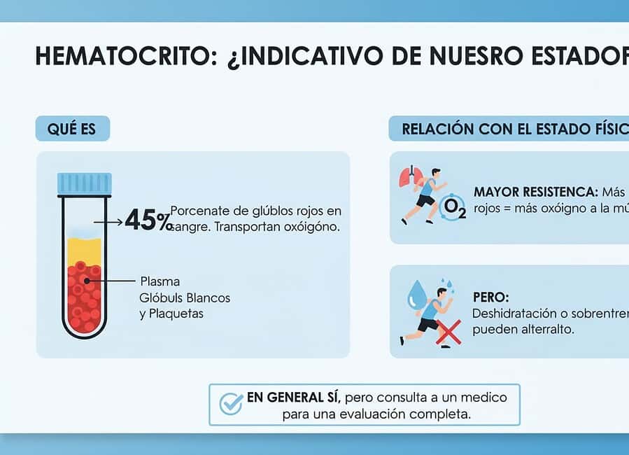 Hematocrito: ¿Indicativo de nuestro estado de forma?