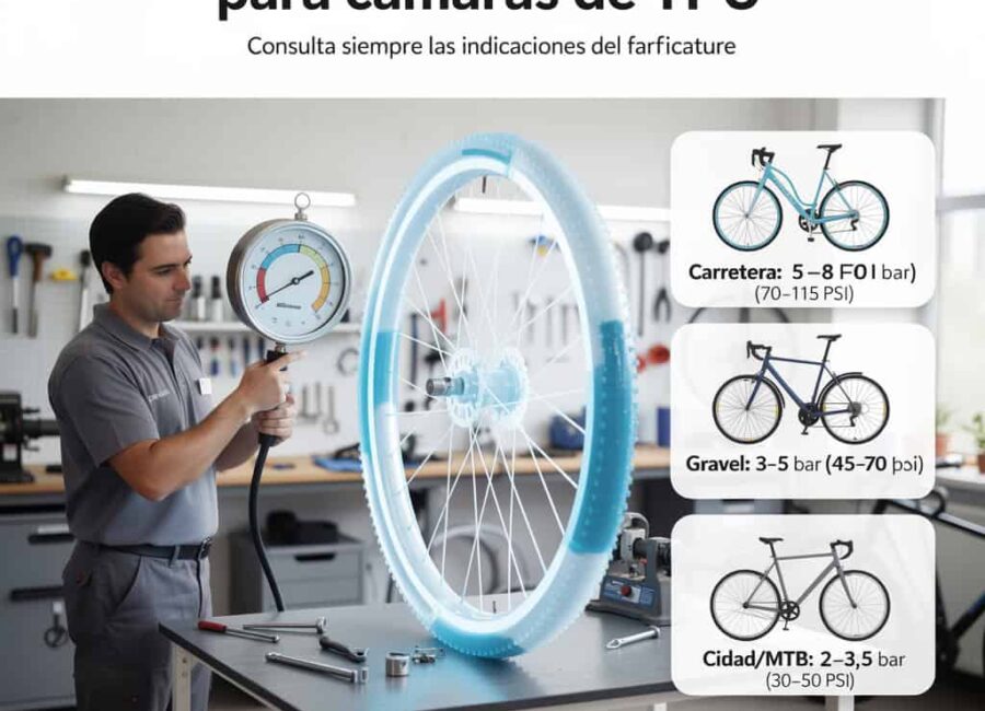 Cuánta presión se debe meter a las cámaras de TPU