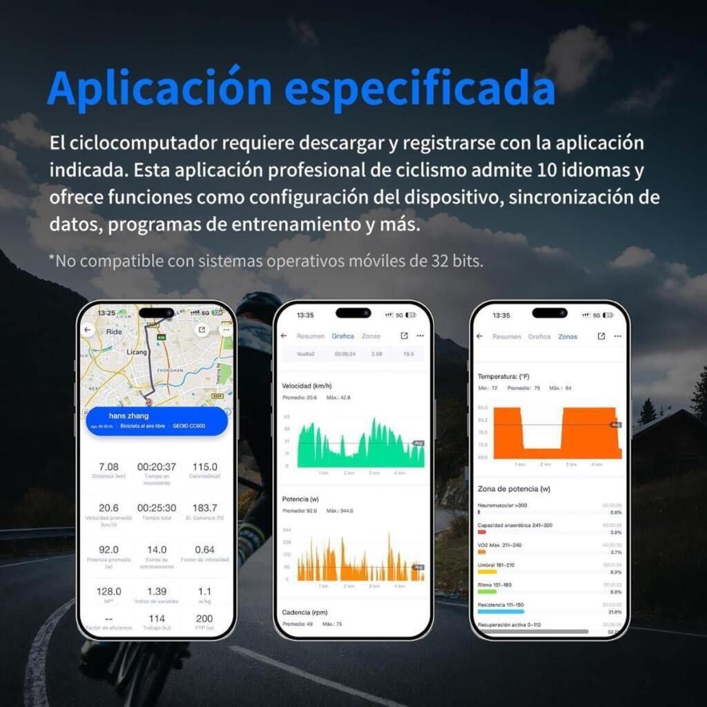 GPS Geoid CC600 Ciclocomputador