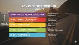 Zonas de entrenamiento en ciclismo