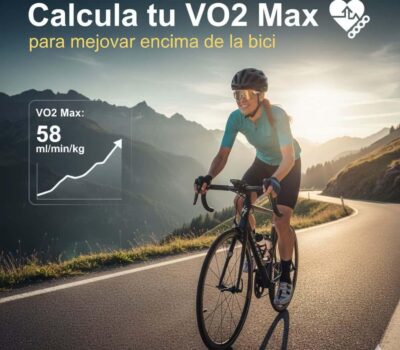 Calcule tu VO2 Max para ciclismo, prueba de esfuerzo, rendimiento ciclista, entrenamiento, salud y condición física.