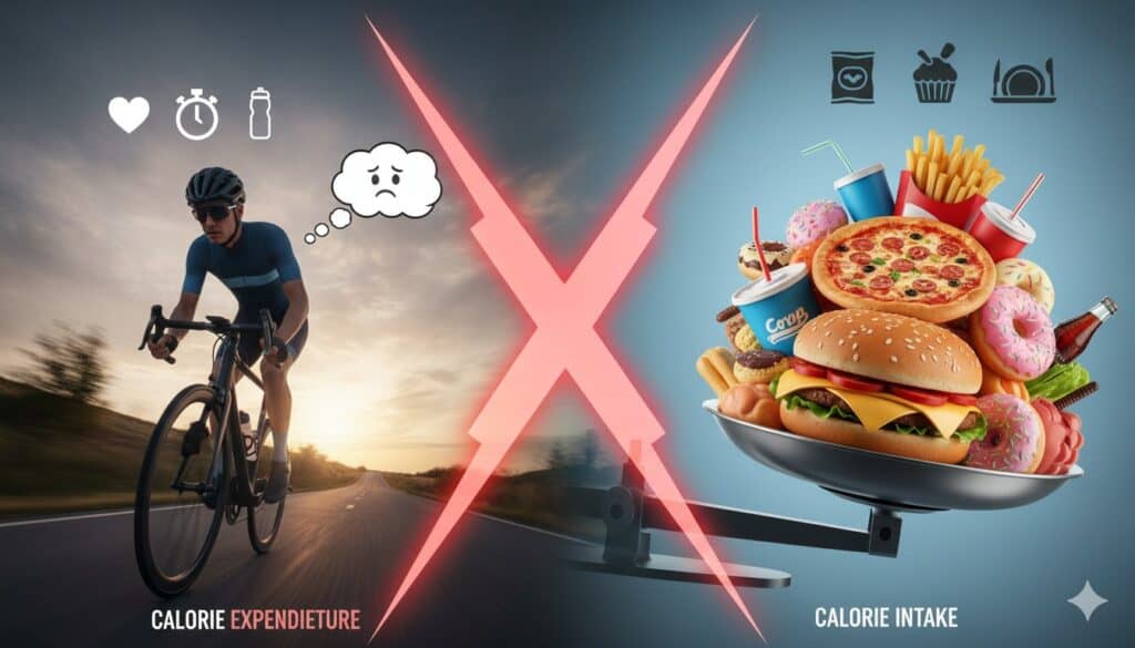 Por qué engordamos aunque entrenemos en bici