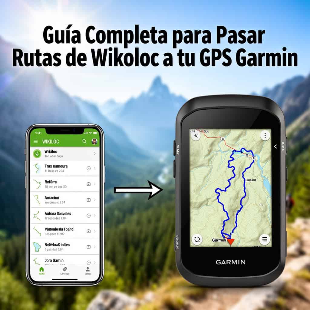 Pasar Rutas de Wikiloc a tu GPS Garmin